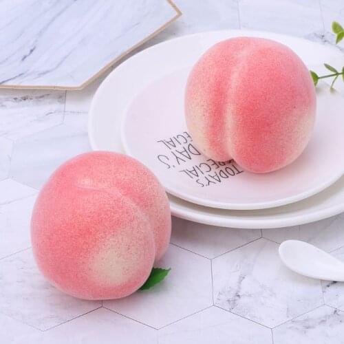 Realistic Lifelike Artificial Plastic Peach Fake Fruit Display Decorative Food Craft Kitchen Home Decor Q0KA