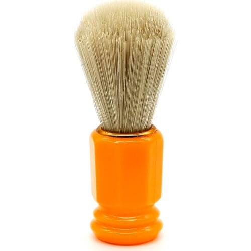 Bamber Fibre Hair Mens Beard Shaving Brush For Cleaning Plastic Handle Barber Salon Beard Moustache Brushes Barber Neck Brush