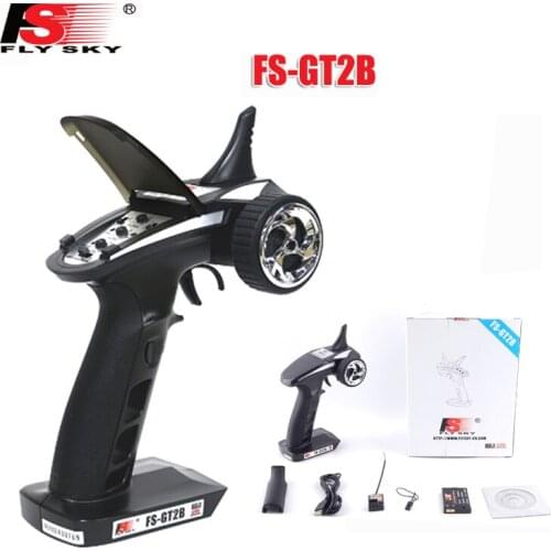 Flysky FS-GT2B 2.4G 3CH System RC Transmitter with GR3E Receiver for RC Car & RC Boat Transmitter