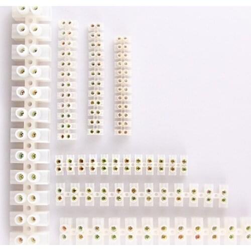 Wire connector Dual Row 12 Positions Barrier Strip Block Terminal Plastic Electrical connector terminal Screw terminal block