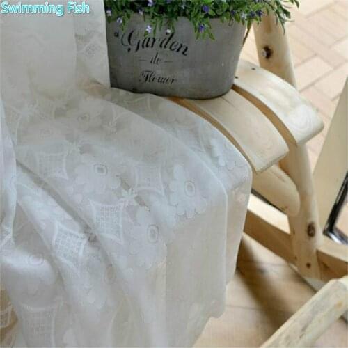 Stylish Delicate Jacquard Sheer Curtain Window Treatment Floral Voile Lambrequins Bedroom Living Room Balcony Tulle Blind
