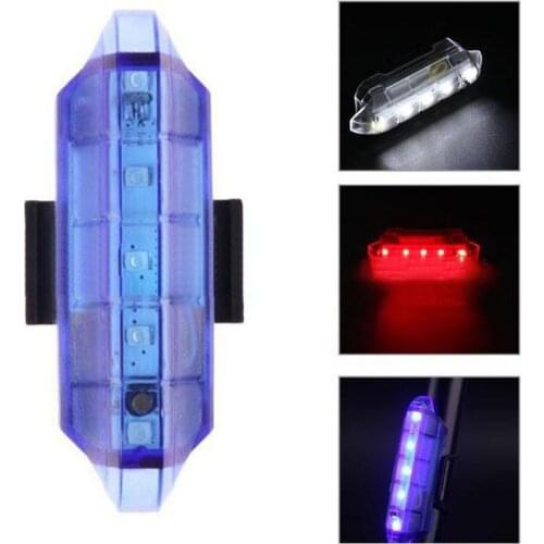 Bike USB Rechargeable LED Tail Light Bicycle Safety Cycling Warning Rear Lamp Light