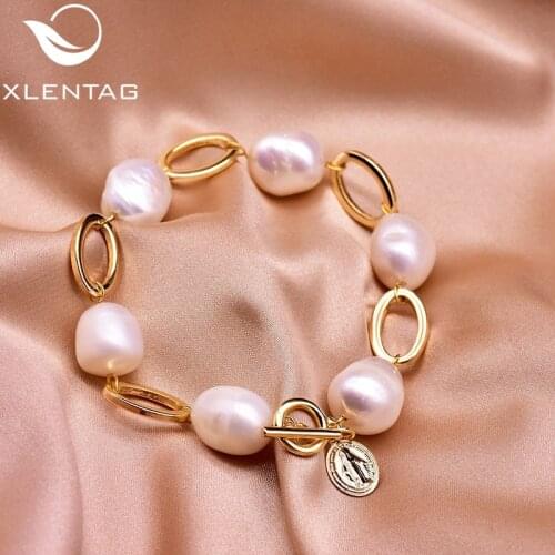 XlentAg Original Natural Pearl Custom Bracelets Girl Fairy Party Wedding Love Gifts Fashion Jewelry Angel Lucky Bracelet GB0199