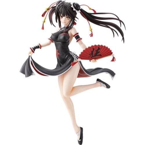 DATE A LIVE Tokisaki Kurumi cheongsam Japanese Anime figures Hand-made Model Decoration Doll Toy 26cm anime figure sexy model