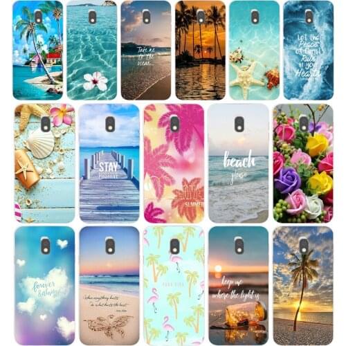 87 Blue Wood Seashells Sea Star gift Soft Silicone Tpu Cover phone Case for Samsung Galaxy J2 J4 Prime J6 Plus J7 2016 2017 case