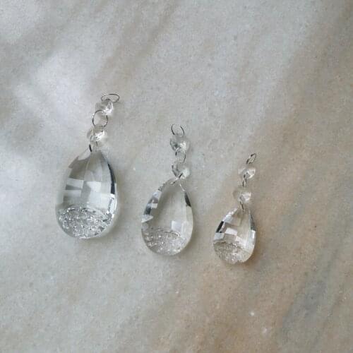 10pcs/lot machine grinding clear tumblebug Optical Crystal Prism Ornament Suncatcher Glass Beads For Chandelier crystals