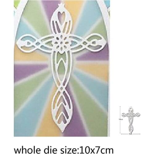 100*70mm Lace strip cross religion Metal Cutting Dies Stencils for Embossing dies Template DIY Greeting Card Making craft dies