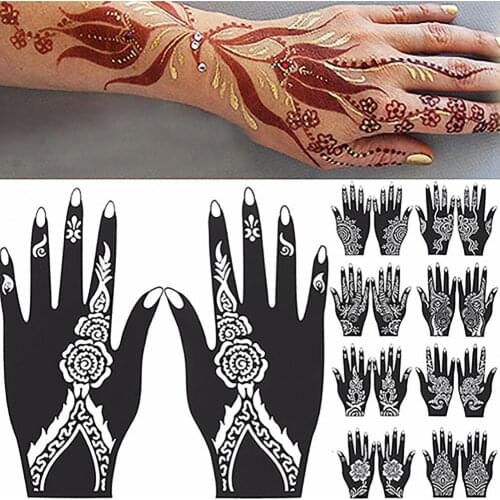 2Pcs Cool Stuff Temporary Tattoos Stickers Henna Tatoo Body Jewelry Arte Fashion Artificial Flowers Cheap Things Makeup For Her