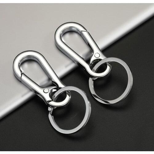 3pcs Metal Clasps Key Chain Ring Holder Outdoor Camping Travel Snap Hook Buckles Hanger Hook Camp Clip Hang Clasp