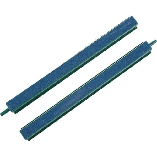2 Pcs Fish Tank Air Bubble Aeration Bar 8" Green Blue