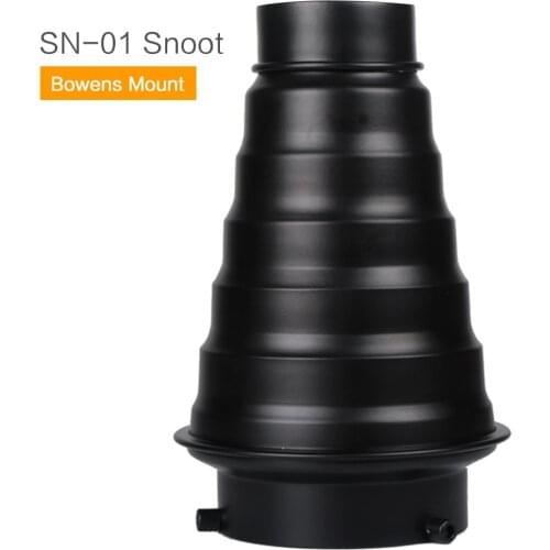 GODOX SN-01 Bowens Mount large Snoot Photography Studio Flash light Fittings Accessories For Godox S-Type DE300 SK400 II