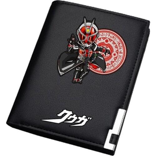 Masked Rider/Kamen Rider Kuuga Print Anime Long Purse Decade ID Card Holder Pu Leather Wallet Unisex Money Bag Coin Purse