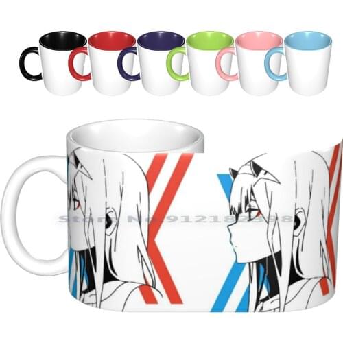 Zero Two Ceramic Mugs Coffee Cups Milk Tea Mug Darling In The Franxx Anime Zero Two Zero Two Trigger New Top Popular Manga