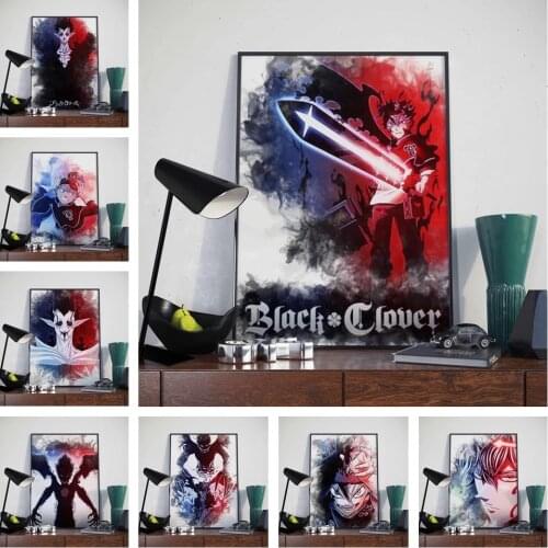 Japanese Hot Anime Black Clover Picture Art Prints Home Decoration Quality Canvas Painting Poster Bedroom Kids Room Wall Decor