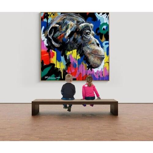 Canvas Painting Wall Art Print Detonator Graffiti Picture Monkey Street Art Canvas Poster Artwork Graffity Art Home Decor
