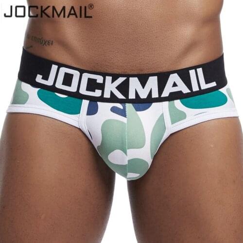 JOCKMAIL Camouflage Men underwear Cotton Men Briefs calzoncillos hombre Slip Underpants Soft Pants U Convex Sexy Male Panties