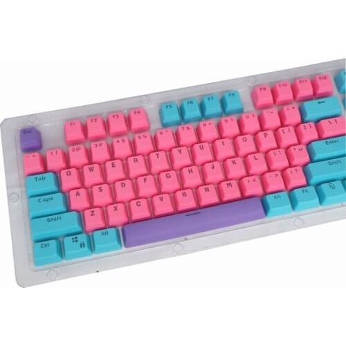 104Pcs Universal Key Cap Set Ergonomic Doubleshot Backlit Keycaps for Mechanical Keyboard Key Caps Keycap Keyboards Accessories