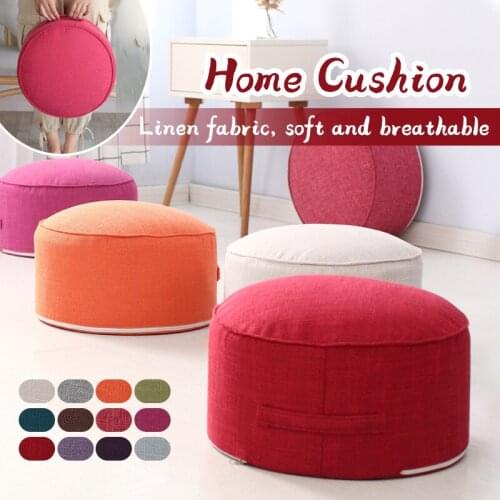 Cotton Linen Tatami Mats Household Tea Ceremony Floor Poufs Removable And Washable Cloth Thickened Round Cushion Futon