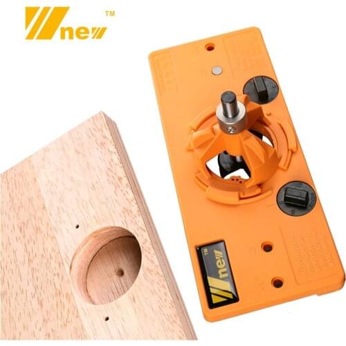 Concealed 35MM Cup Style Hinge Jig Boring Hole Drill Guide + Forstner Bit Wood Cutter Carpenter Woodworking DIY Tools
