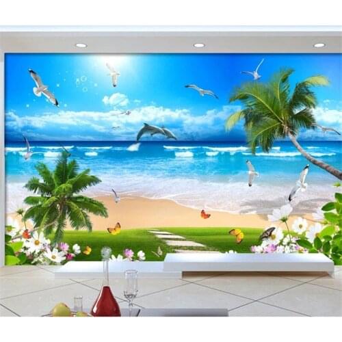 Custom 3D Mural Wallpaper Marble Pink Flower Pattern Home Decor Living Room Wall TV Backdrop Bedroom Photo 3D Wallpaper