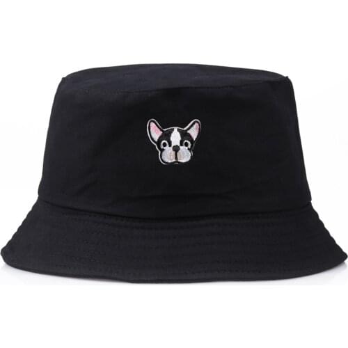 Cartoon cute dog Bucket Hat For Men Women Hip Hop Cap Summer Panama fishing hat Outdoor Leisure cap