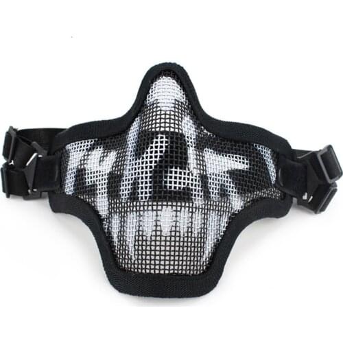 Airsoft Paintball Masks Half Face Skull Tactical Wargame Shooting Hunting Protective Equipment Camouflage Military Army Mask