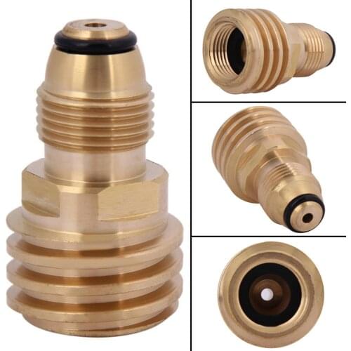 Converts Propane LP Tank POL Service Valve to QCC (Type 1) Outlet High Quality Brass Adapter