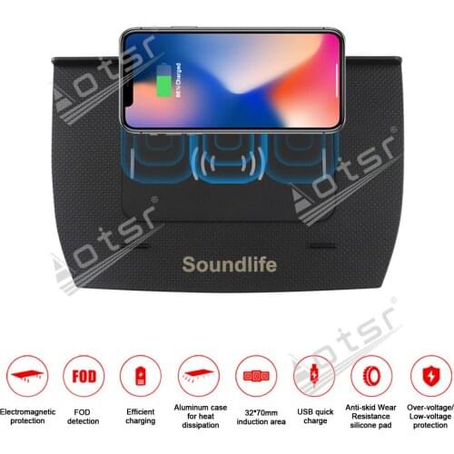 QI car Infrared Fast wireless charger For Honda Civic 2016 Infrared Fast Wireless Charging Car Phone Holder for iphone/Samsung