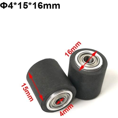 10pcs Pinch Roller Roland Graphtec Cutok DC240 Inkjet Printer Vinyl Cutter Cutting Plotter Roll 4x15x16mm Rubber