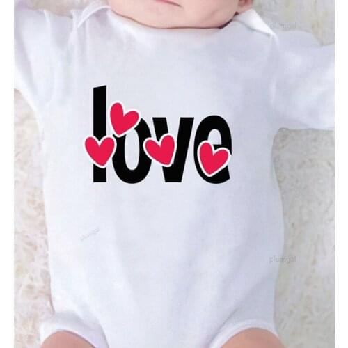 Print Love Toddler Shower Gifts New Born Baby Clothes Girls Outfits Children Rompers Autumn Jumpsuit for Babies