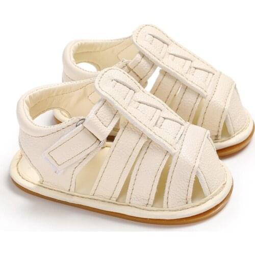 Summer 0-1 Year Old Baby Shoes With Tendon Sole Non-slip Baby Sandals Сандалии Velcro Anti-slip Baby Sandals