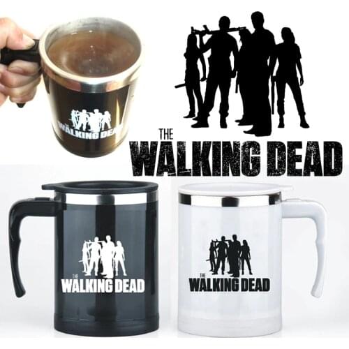 Light Magic The walking dead Automatic self stirring mug coffee milk Stainless Steel Cup Surprise gift for best friend
