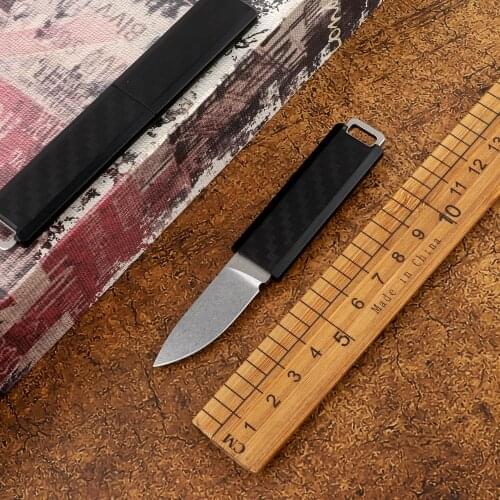 Outdoor mini fixed 5Cr15MoV blade glass fiber reinforced nylon handle camping out of the box art EDC tool 2425 straight knife