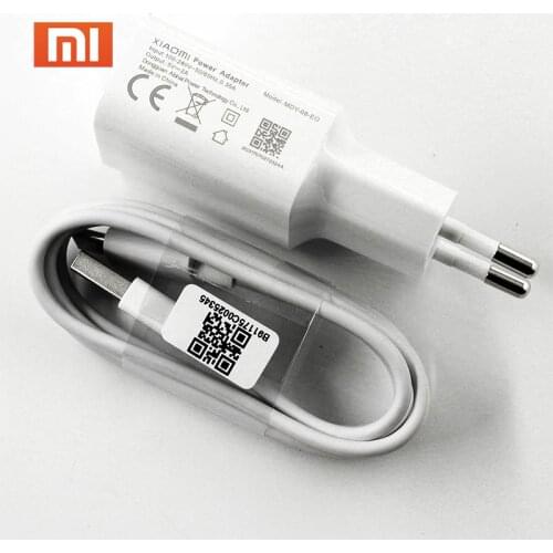 Xiaomi Charger 5V 2A Charge Adapter Micro USB Type-C Data Cable For Mi 8 9 SE lite A1 A2 5 6 9t Redmi 4 4X 5 Plus 6 4X Note 5 4