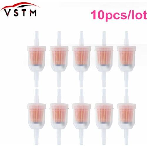 10pcs/lot Gasoline Fuel Filter Bicycle Universal Motorcycle Car Inline Gas Petrol Free Shipping