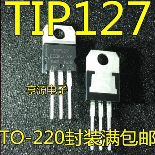 10PCS TIP127 TLP127 5A60-100V 65W TO-220