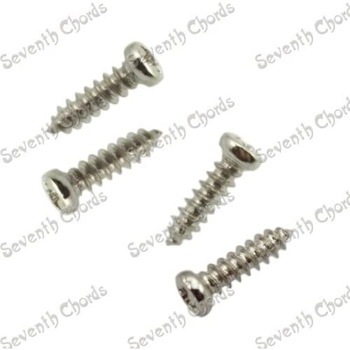 120 Pcs Chrome Electric Bass Guitar Tuning Peg Screws / Machine Heads Mounting Screws for Guitar Bass / Guitar parts