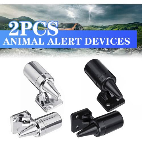 2pcs Universal Car Auto Animal Whistle Device Bell Deer Warning for Whistles Bells Safety Alert Device Wind animal repellent