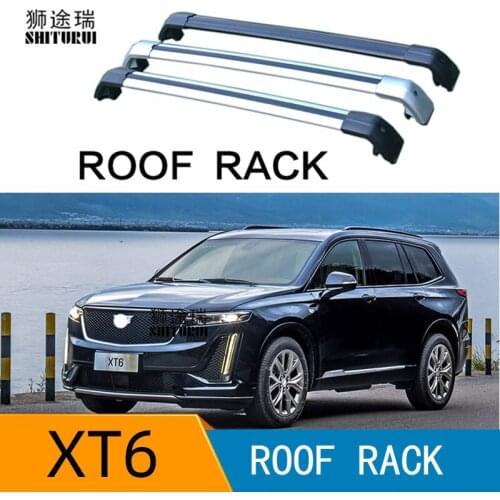 2Pcs Roof Bars for CADILLAC Xt6 2016 2017 2018 2019 2020 Suv Aluminum Alloy Side Bars Cross Rails Roof Rack Luggage