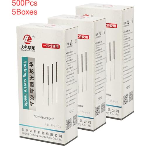 5*100pcs disposable acupuncture needle for single use no tube acupunctue beauty massage Acupoint needle 500