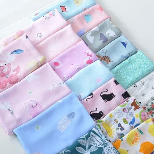 50cm*140cm/Piece,Cartoon Printing/Dyeing Cotton Silk Fabric,Pajamas,Mosquito Proof Pants,Curtain Cloth,DIY Handmade Materials
