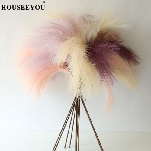 77Cm Horsetail Grass Artificial Plants Eucalyptus Home Bedroom Decoration Accessories Outdoor Vertical Garden