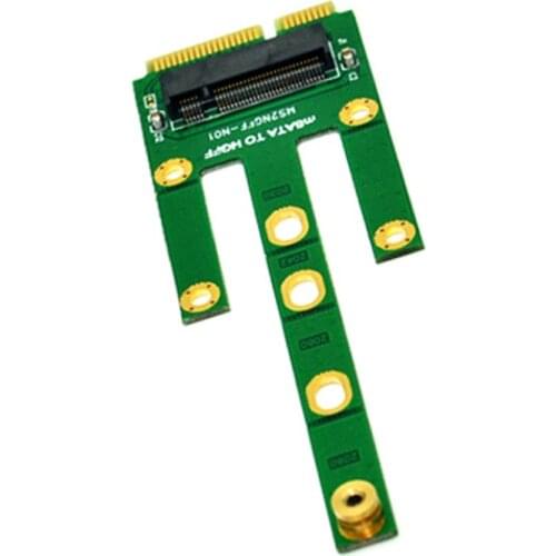 MSATA to M.2 NGFF Adapters Convert Card 6.0Gb/s NGFF M.2 SATA-Bus SSD B Key to mSATA Male Riser M.2 Adapter for 2230-2280 M2 SSD