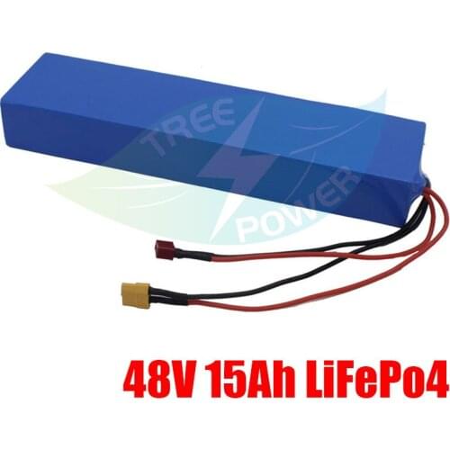 48v 15ah lifepo4 battery pack electric bike kit 500w 48v for electric scooter bike 1000w lithium battery + 58.4V 3A Charger