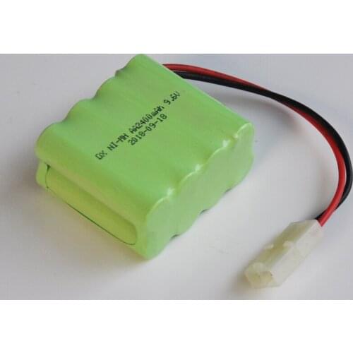 1-2PCS Ni-Mh 9.6V AA rechargeable battery pack 2400mah AA cell for RC Car helicopter toys led light cordless phone TG B plug