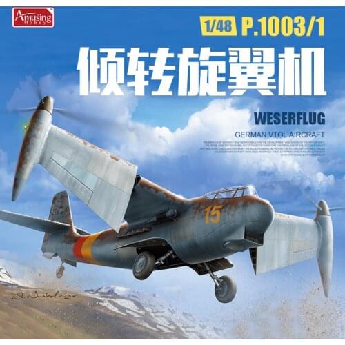 Amusing Hobby 48A002 1/48 German Vtol Aircraft Weserflug P.1003/1 - Scale Model Kit