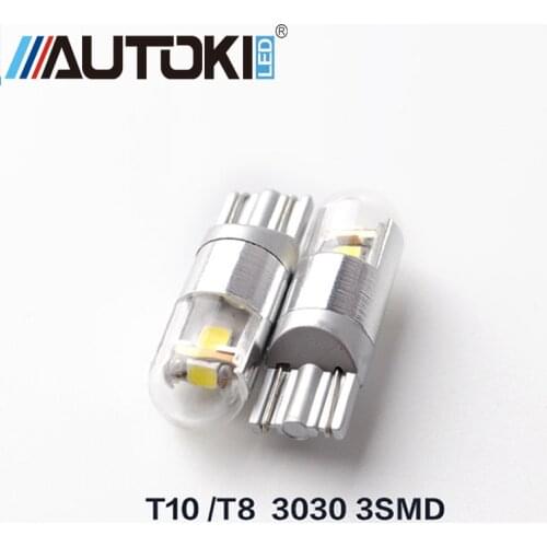 Free Shipping T10 3030 3SMD 9W 400LM LED Indicator Side Car Lamp Bulb Parking Reversing lights12-24V RED/White/Ice Blue/Amber