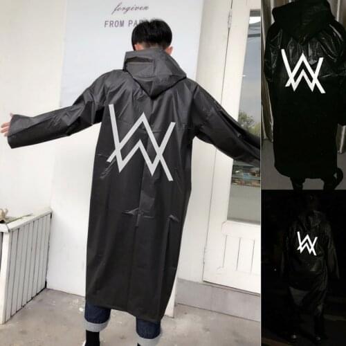 Black One Reflective Raincoats