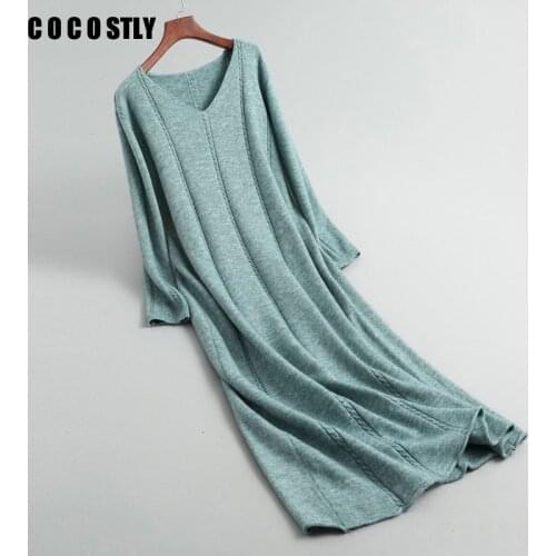 Модные вязаные платья COCOSTLY China At AliExpress