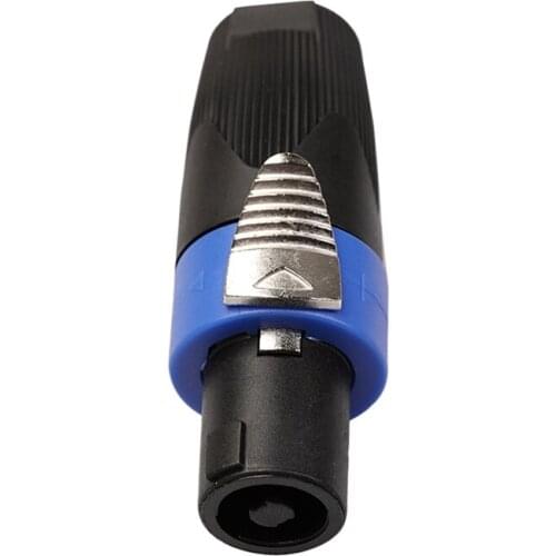Speaker Audio Connector,4-Pin Professional Speaker Audio NL4FC Ohm Plug for the Connection of Audio and Speakers